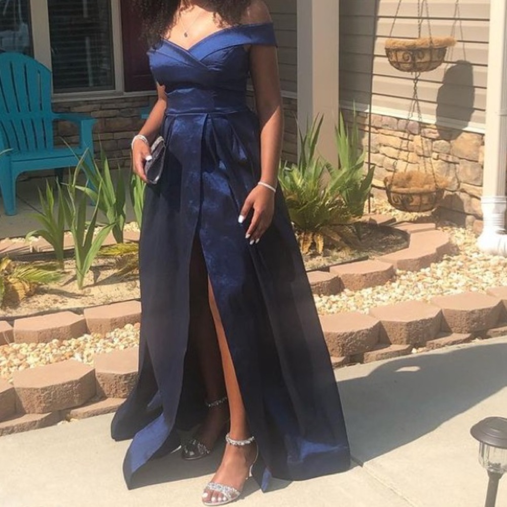 Windsor Blue prom dress